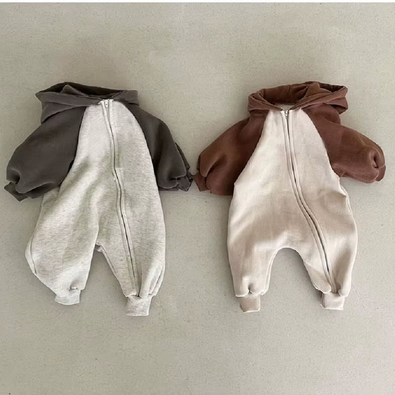 SnuggleTots™ Baby Romper – Cozy Cotton Style for Autumn & Winter