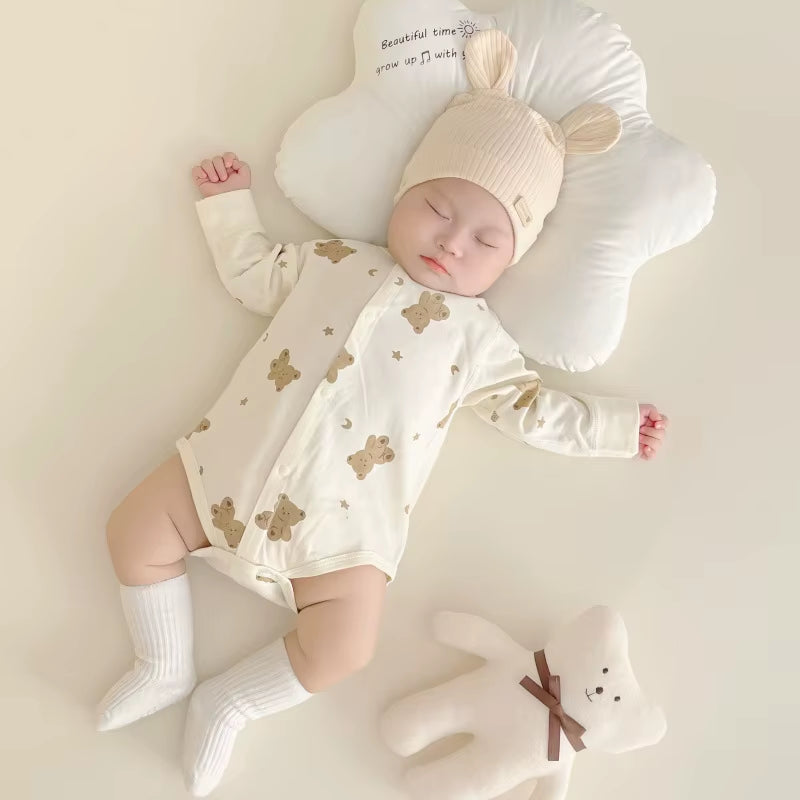 PureNest – Long Sleeve Cotton Baby Romper for Boys & Girls